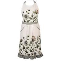 Clayre & Eef Keukenschort 70x85 cm Beige Katoen
