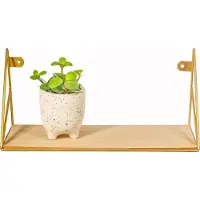 Sass & Belle Naturel/gouden wandplank voor muur |
