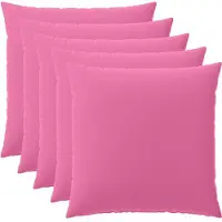 vidaXL Kussensloop 6 st HEERLEN Roze 65 x 65 cm Polyester