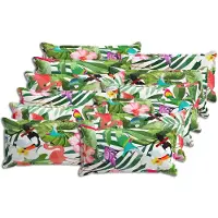 vidaXL Kussensloop 12 st HOUTEN Meerkleurig 40 x 80 cm Polyester