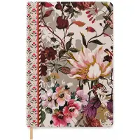 Melli mello - Botanical Bloom - Notitieboek - Hardcover - A5 - Bloemen - Roze