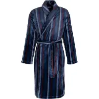 Pastunette - Badjas - Northern Nights - Fleece - Blauw - Gestreept - Maat 2XL