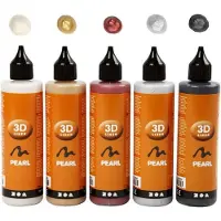 Creativ Company CC 3D Liner Set 5x100 ml Metallic