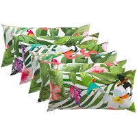 vidaXL Kussensloop 6 st HEERLEN Meerkleurig 40 x 70 cm Polyester