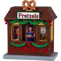 Lemax Caddington Village Kerstdorpminiatuur Pretzels (pretzels Kraam) 14,4 X 10,2 X 16,2 Cm