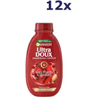 Garnier 12x ultra doux shampoo voor gekleurd haar met arganolie en cranberry 300ml