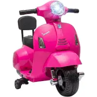 AIYAPLAY Electric Ride-on Motorcycle-Kunststoff, Stahl-66,5L x 38B x 52H cm-Rosa