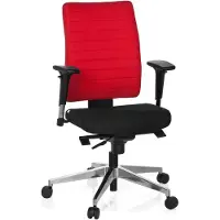 Hjh OFFICE PRO-TEC 350 - Professionele bureaustoel Zwart / Rood