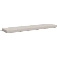 vidaXL Bankkussen SOEST 100% Polyester Wit 170 x 40 x 8 cm