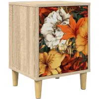 vidaXL Nachtkastje GENNEP Sonoma Eiken 36 x 33 x 50 cm Bewerkt hout