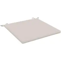 vidaXL Zitkussens SOEST 100% Polyester Wit 80 x 80 x 3 cm