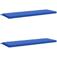 vidaXL Bankkussens SOEST 2 st 100% Polyester Koninklijk Blauw