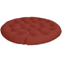 vidaXL Papasan Stoel Kussen VIANEN 100% Polyester Rood Ø 120 x 12 cm