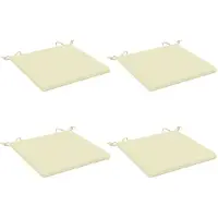 vidaXL Zitkussens SOEST 4 st 100% Polyester Crèmekleurig