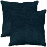vidaXL Kussensloop 2 st HEERLEN Marineblauw 65 x 65 cm