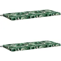 vidaXL Bankkussens SOEST 2 st 100% Polyester Bladpatroon