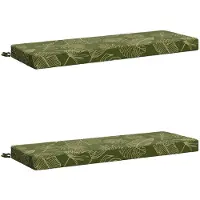 vidaXL Bankkussens SOEST 2 st 100% Polyester Blad Design