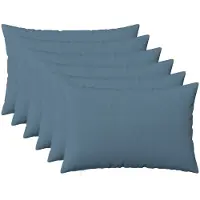 vidaXL Kussen met kussen HEERLEN 6 st Jeans Blauw Stof