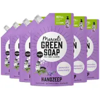 Marcel's Green Soap 6x Handzeep Lavendel & Rozemarijn Navul Stazak 500 Ml