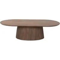 Giga Meubel Salontafel Salvador Walnoot Ovaal 140cm -