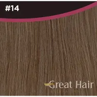 Great Hair Extensions Full Head Clip In - straight #14 40cm