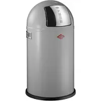Wesco Pushboy Prullenbak | 50 Liter | Metaal - Grijs | Vuilnisbak - Made in Germany