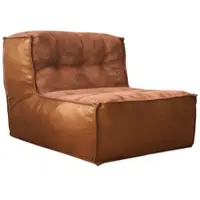 MODFU - Fauteuil - Ergonomische Rugleuning - Geïntegreerd Zijvlak - Design - Stof - Bruin