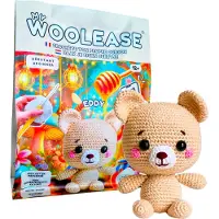 Geronimo Games MY WOOLEASE - HAAKPAKKET - CROCHET KIT - EDDY THE BEAR - DIY - VANAF 12 JAAR OUD -