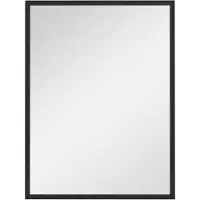 HOMCOM Wall Mirror-MDF, Glas-60L x 2B x 80H cm-Schwarz