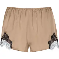 Mey Pyjamabroek 'Poetry Luxury ' beige / zwart