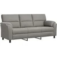 vidaXL Bank Lichtgrijs 214 x 85 x 93 cm fluweel