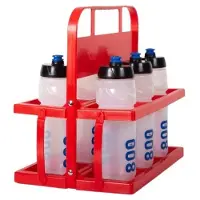 Sporti France Flessenhouder kleine versie pvc + 6 flessen | Maat 800 ml