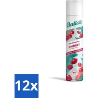 Batiste - Kersen - Droogshampoo - Kersenbloesemgeur - Verfrist en geeft volume - 200 ml - Voordeelverpakking - 12 stuks
