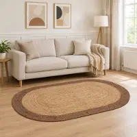 vidaXL Gebied Tapijt Grijs 152 x 245 cm Jute