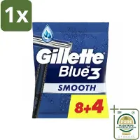Gillette 1 x Wegwerpmesjes Blue III 12 stuks per verpakking- Scheermesje - Scheermes - Scheerbeurt - Scheerhandvat - Scheerhoofd