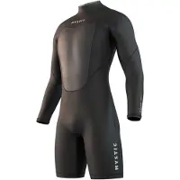 Mystic Brand Flatlock 3/2mm Long Sleeve Shorty Met Rits Op De Rug