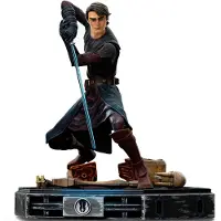 Iron Studios Star Wars Deluxe The Clone Wars Anakin Skywalker Art Scale 1/10, 19 cm figuur. Één maat