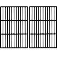 Famanu – Gietijzeren Grillrooster (2 Stuks) Emailliert | 27,5 x 41,5 cm | Geschikt voor Gasbarbecue