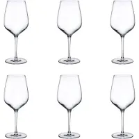 Nude Glass Refine Wijnglazen 61 cl / 610 ml | Set van 6 Stuks | Geschikt voor Rode Wijn | Glas | Vaatwasserbestendig | Voor Thuis en Horeca