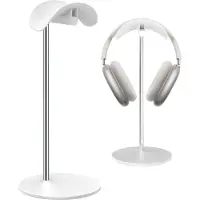 Famanu – Hoofdtelefoonstandaard, stevige basis voor bureau, wit