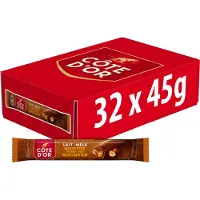 Côte d'Or Chocolade Reep Melk Hele Hazelnoten Doos 32 x 45g Repen - Chocoladerepen en Tabletten - Chocoladebar - Chocolade om uit te delen - Voorraad - Cadeau