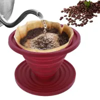 Markenlos – Vouwbare Koffiefilter Silicone Koffiedripper Herbruikbaar Camping Accessoire