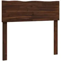 vidaXL Live Edge Hoofdbord ROSTOCK Donkerbruin 100 cm