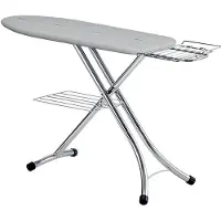 LauraStar Strijkplank Prestigeboard, 40cm x 122cm, 100% Katoen, Ergonomische, Regelbare hoogte, Strijkijzerhouder, 8.5kg, Beveiligd sluitsysteem