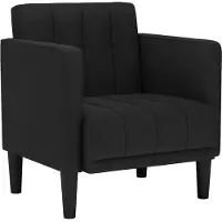 vidaXL Fauteuil met armleuningen Zwart 53 cm Stof