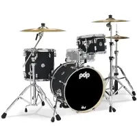 PDP SHELL SET CONCEPT MAPLE FINISH PLY BOP KIT 18" SATIN BLACK PDCM18BPBK