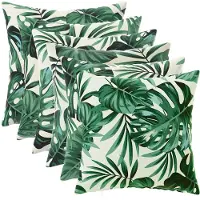vidaXL Kussensloop 6 st HEERLEN Bladpatroon 30 x 30 cm Polyester