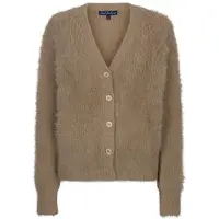Red Button Vest srb5115 fuzzy latte