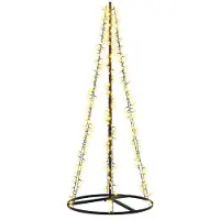 vidaXL LED kerstboom 165 cm 540 LED's Warmwit Staal Zwart