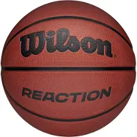 Wilson - NBA - Basketbal - Reaction - Maat 7 - Recreatieve Basketbal - Bruin - WZ3022601XB7 - inclusief oppomp nippel